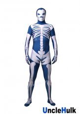 Skeleton Zentai Spandex Lycr Bodysuit Fullbody Costume