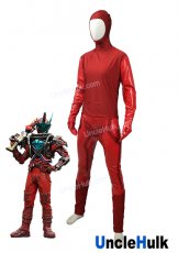 Blood Stark Kamen Rider Build 2017 Spandex and Red PU Fabric Cosplay Costume | UncleHulk