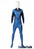 Fantastic 4 Fantastic Four Team Uniform Spandex Zentai Cosplay Costume - with rubber chest logo | UncleHulk