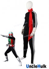 Masked Rider No.1 Cosplay Costume Four-piece suit - tops trousers gloves scarf | UncleHulk