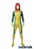 Rogue Yellow and Green Spandex Zentai Cosplay Costume | UncleHulk