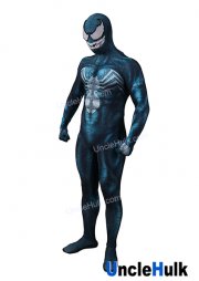 Venom Cosplay Costume Deep Blue Spandex Zentai Bodysuit - SP710 | UncleHulk