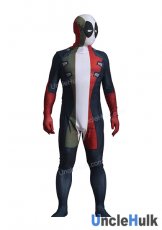 Colorful Deadpool Printed Spandex Zentai Bodysuit (with rubber lenses) | UncleHulk