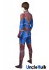 Captain Marvel Ms. Marvel Carol Danvers Red and Blue Spandex Cosplay Costume | UncleHulk
