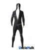 Black Spandex Bodysuit - Undetachable Hood with Open Face | UncleHulk