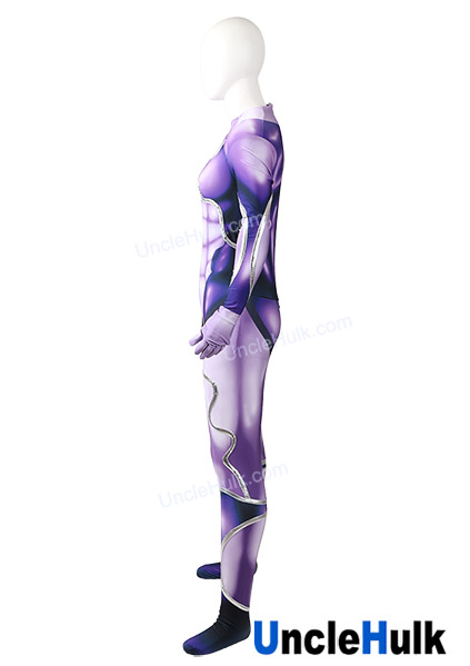 Star Platinum Cosplay Costume Kujo Jotaro Stand from Jojo part 4 - purple  and blue - send collar