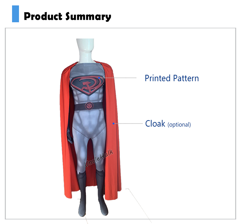 Superman Red Son Cosplay Costume - SH0328 | UncleHulk